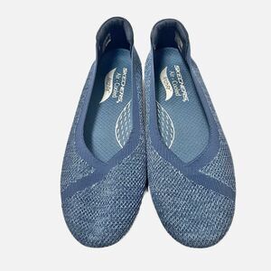 Skechers Women’s Cleo Sport Stretch Fit Arch Fit Blue Ballet Flats Size 7